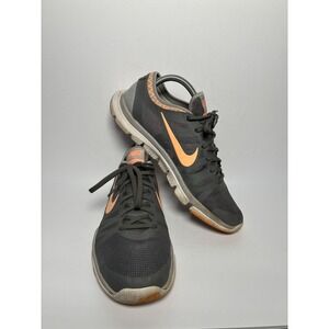 Nike Flex Supreme TR 3‎ Training Shoes Women's 10 Gray Coral Orange 749175-010